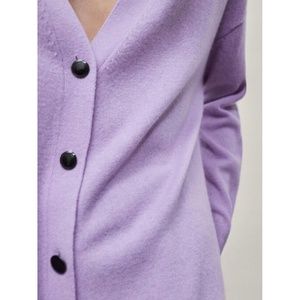 NWOT Massimo Dutti Wool Cashmere Blend Boyfriend Cardigan